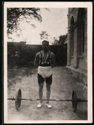Fotografie gewichtheber mit - gewichtheber,
