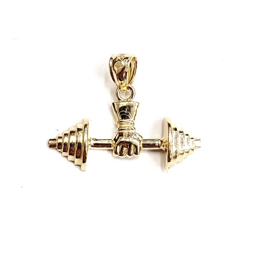 Neu 14k gelbgold hantel - 14k,