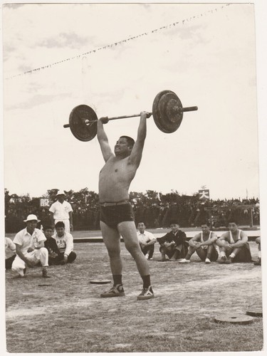 Original 1950s weight lifter